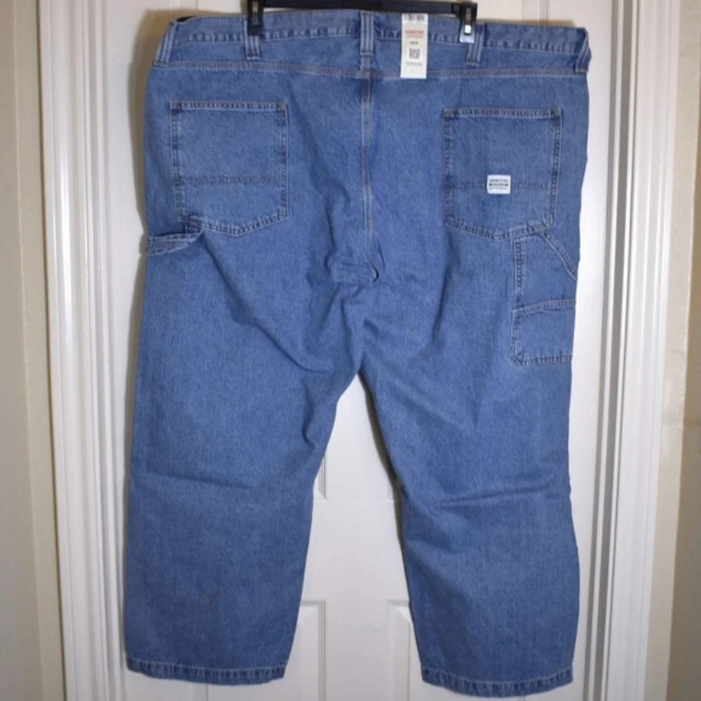 Signature by Levi Strauss Carpenter Jeans Men's 54x30 Indigo Blue Big & Tall NWT
